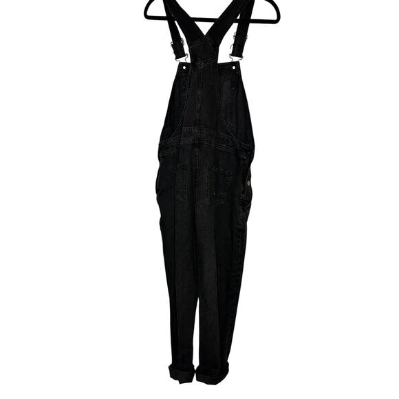 ASOS DESIGN – Hourglass Original Denim Overalls – Black – US 6 - Picture 4 of 5